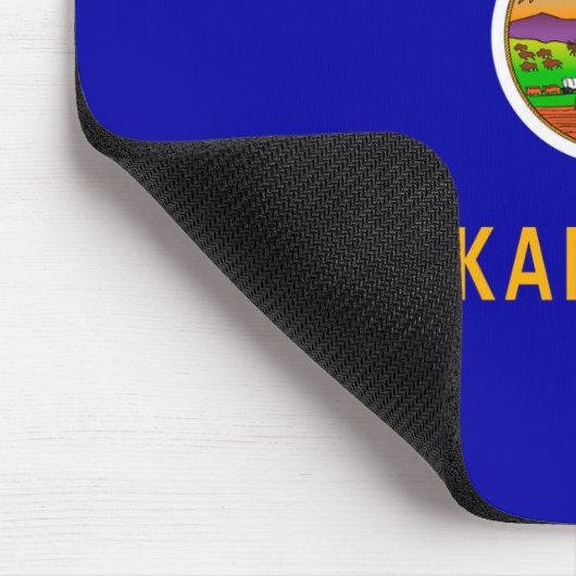 Kansas State Flag Mousepad (Ecke)