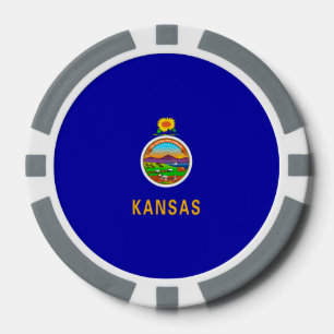 Kansas State Flag Pokerchips