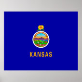 Kansas State Flag Poster (Vorne)