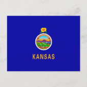 Kansas State Flag Postkarte (Vorderseite)