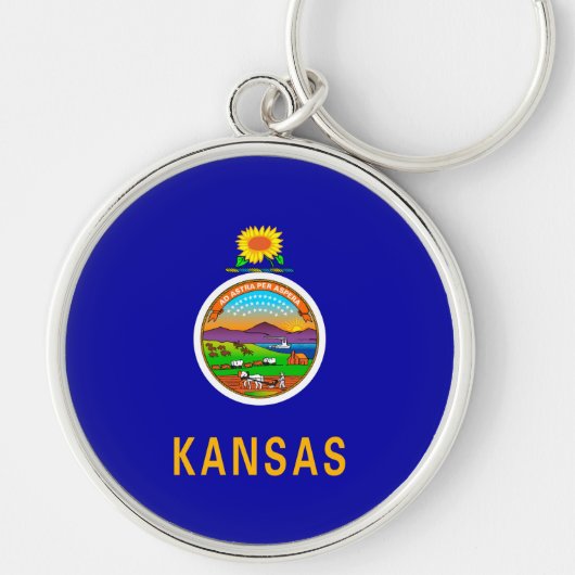 Kansas State Flag Schlüsselanhänger (Vorne)