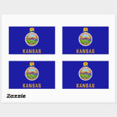 Kansas State Flag Sticker (Blatt)