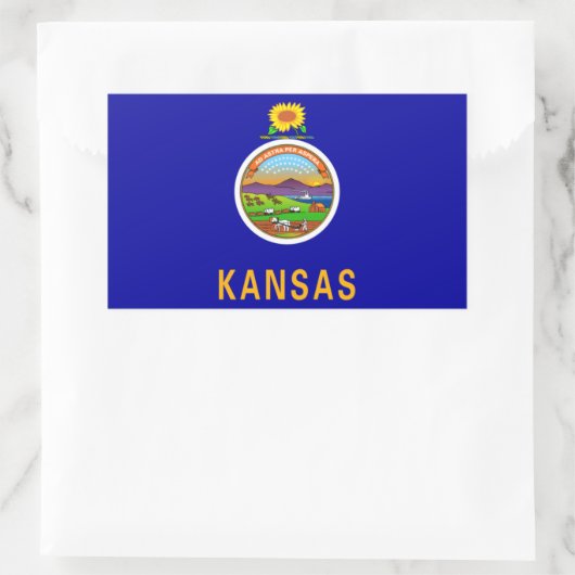 Kansas State Flag Sticker (Tasche)