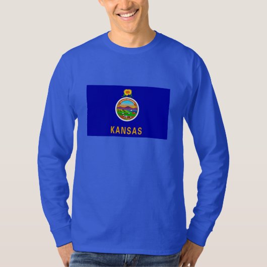 Kansas State Flag T-Shirt (Vorderseite)