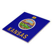 Kansas State Flag Tile Fliese (Seite)