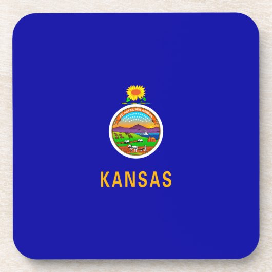 Kansas State Flag Untersetzer (Vorderseite)