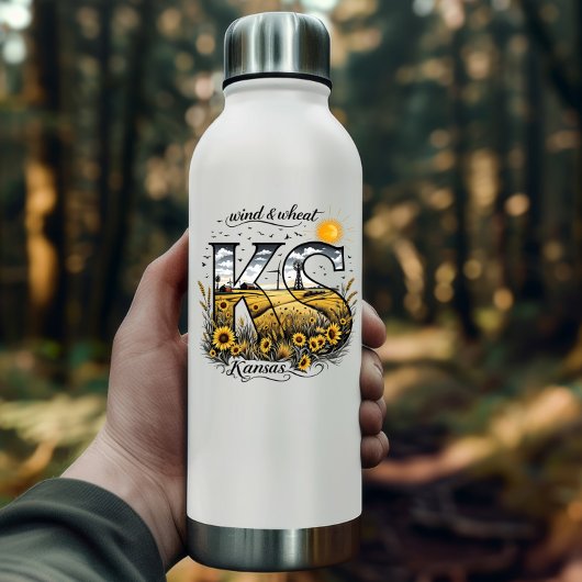 Kansas State Sticker | Wind & Wheat Sunflower Desi