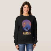 Kansas State USA Hiking Trip Souvenir Sweatshirt (Vorne ganz)