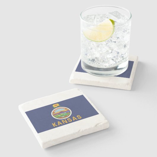 Kansas Steinuntersetzer (Seitenansicht)