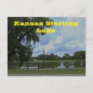 Kansas Sterling Lake POST CARD Postkarte