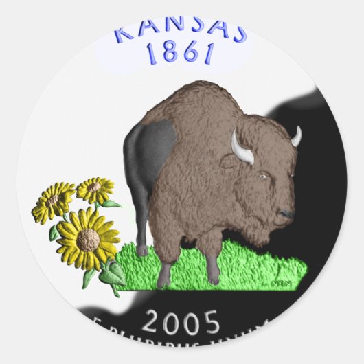 Kansas Sticker (Vorderseite)