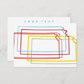 Kansas-Stolz Einladung (Vorne/Hinten)