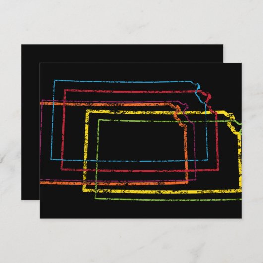 Kansas-Stolz Einladung (Vorne/Hinten)