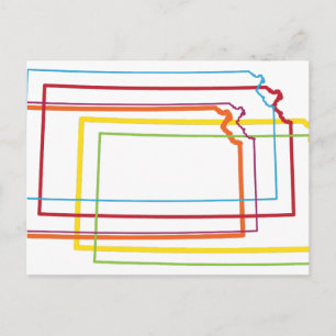 Kansas-Stolz Postkarte