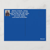 Kansas Stone Post Fence Post, Post Card. Postkarte (Rückseite)