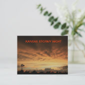 KANSAS STORMY NACHT Postkarte (Stehend Vorderseite)