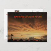 KANSAS STORMY NACHT Postkarte (Vorne/Hinten)