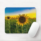Kansas Sunflower Field Mousepad (Mit Mouse)