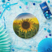 Kansas Sunflower Field Pappteller (Party)