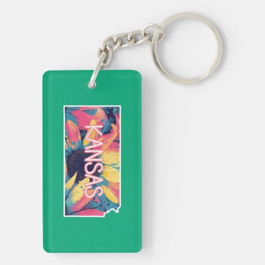 Kansas Sunflower Schlüsselanhänger (Rückseite)