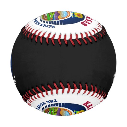 KANSAS SUNFLOWER STAAT FLAG BASEBALL (Vorderseite)