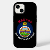 KANSAS SUNFLOWER STAAT FLAG Case-Mate iPhone HÜLLE (Rückseite)
