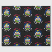 KANSAS SUNFLOWER STAAT FLAG GESCHENKPAPIER (Flach)