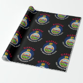 KANSAS SUNFLOWER STAAT FLAG GESCHENKPAPIER (Ungerollt)