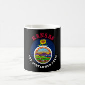 KANSAS SUNFLOWER STAAT FLAG KAFFEETASSE (Mittel)