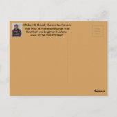 Kansas Sunflowers POST CARD Postkarte (Rückseite)