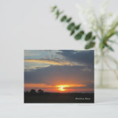 Kansas Sunrise Postkarte (Stehend Vorderseite)
