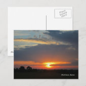 Kansas Sunrise Postkarte (Vorne/Hinten)