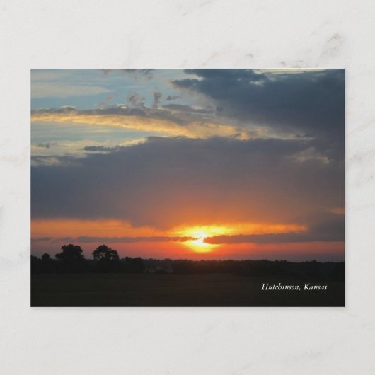 Kansas Sunrise Postkarte (Vorderseite)