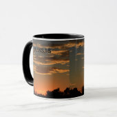Kansas Sunset mit bunten Wolken. Tasse (Vorderseite Links)