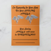 Kansas Sunset mit Cross Sympathy Card Karte (Innenseite)