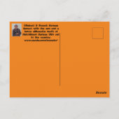 Kansas Sunset mit einem Bauernzaun. Postkarte (Rückseite)