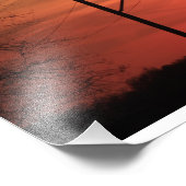 Kansas Sunset mit Power Linien Foto Erweiterung (Ecke)