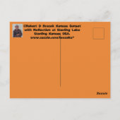 Kansas Sunset mit Reflection POST CARD Postkarte (Rückseite)