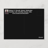 Kansas Sunset mit Reflection POST CARD Postkarte (Rückseite)