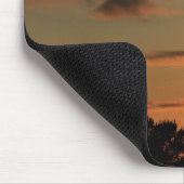 Kansas Sunset mit Windmill Silhouette Mouse-Pad Mousepad (Ecke)