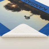 Kansas Sunset mit Windmühle Sherpadecke (3/4)