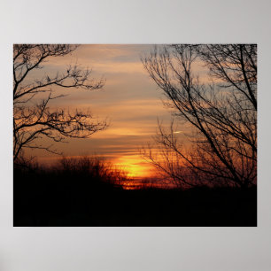 Kansas Sunset Poster