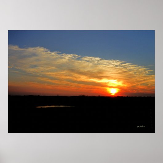 Kansas Sunset Poster (Vorne)