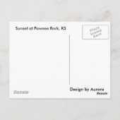 Kansas Sunset Postkarte (Rückseite)