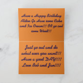 Kansas Sunset Reflection Birthday Card Karte (Innenseite)