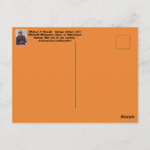 Kansas Sunset Silhouette mit einer Post Card für W Postkarte (Rückseite)