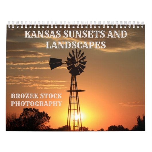 Kansas Sunset und Landscapes Kalender (Titelbild)