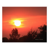 Kansas Sunset with Clouds Foto Erweiterung (Vorne)