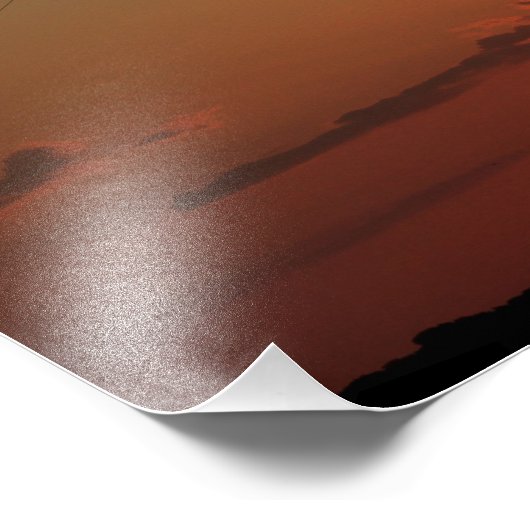 Kansas Sunset with Clouds Foto Erweiterung (Ecke)