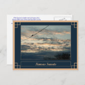 Kansas Sunsets Postkarte (Vorne/Hinten)